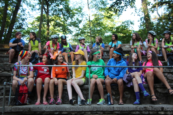 Explorer Campers in Tribal Council