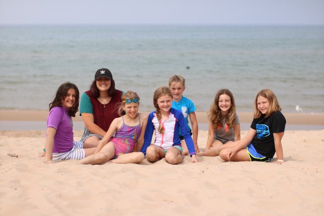 Campers at Beach 2018