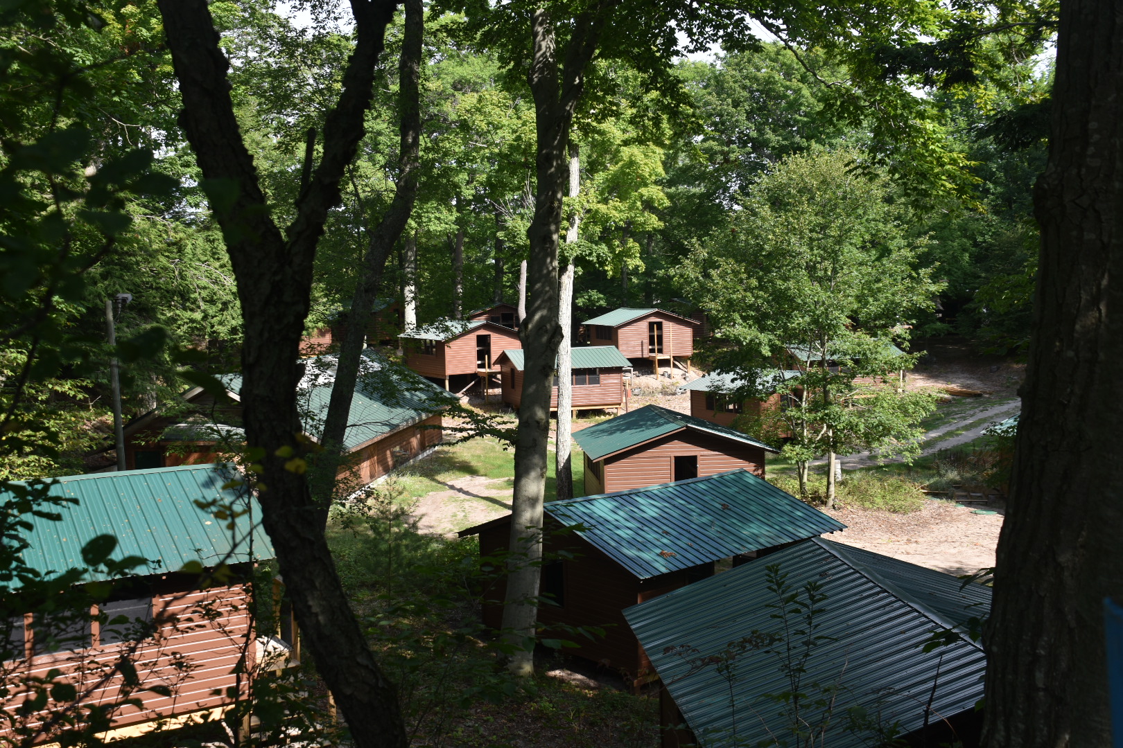view of Miniwanca cabins